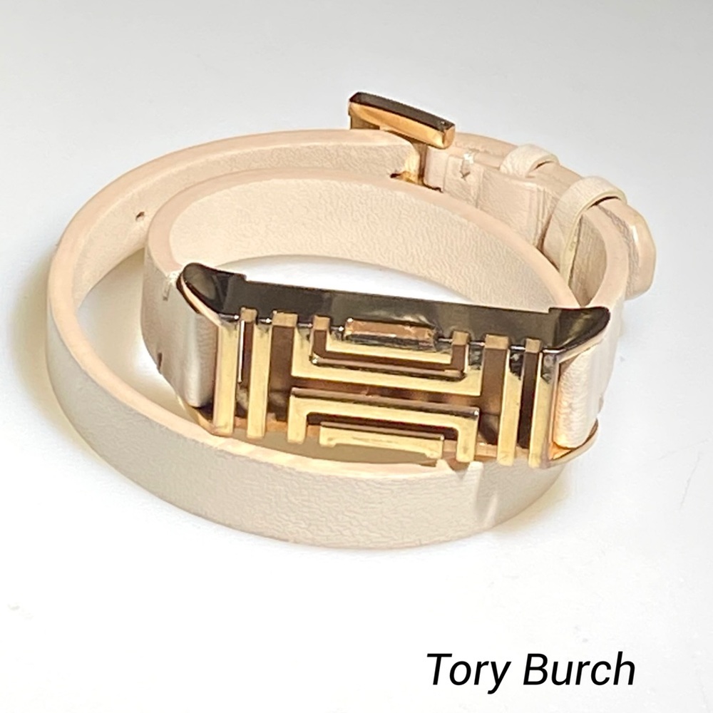 Tory Burch Fitbit Leather Wrap Bracelet